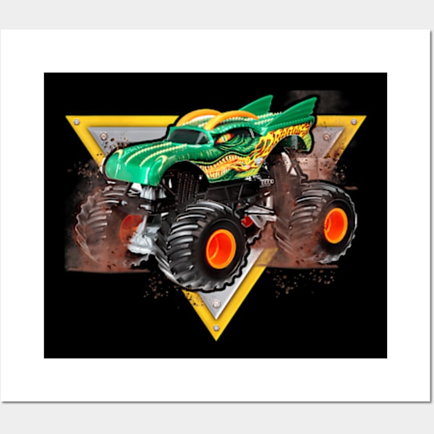 Monster Truck Gift For Adults And Kids Wall Art by Zoe Hill Autism